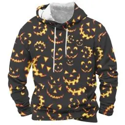 Produktbild: Pyjama Hose Halloween Hoodie Herren Warm Oversized Hoodie Herren Herren Pullover Herren Langarmshirt Herren-Sweatshirt Pullover Herren 6 Xl Hoodie Herren Reißverschluss Anime Hoodie Rollkragenpullover