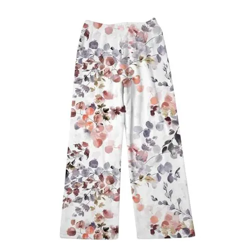 Produktbild: Schlafhose Kariert Schlaf Hose Schlafhose Damen Lang Baumwolle Weihnachts Hose Karierte Pyjamahose Kuschel-Hose Rot Schwarz Karierte Pyjamahose Kuschel-Hose Kuschelhose Kuschelhose