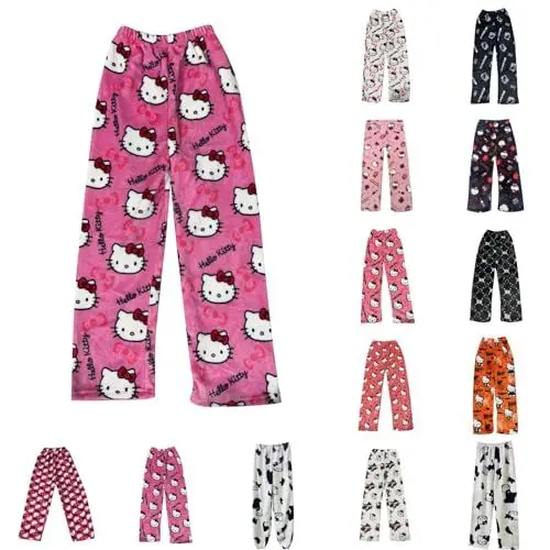 Produktbild: Pyjamahose Damen Lang Baumwolle - Schlafanzug Für Damen - Schlafanzughose