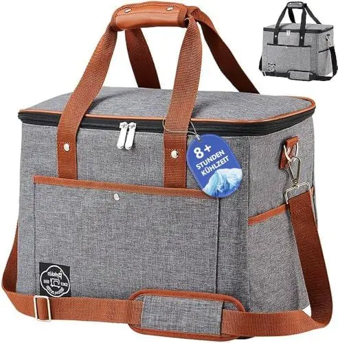 Produktbild: Pynhoklm® Faltbar Kühltasche 30l Picknicktasche Kühltaschen Auto Thermotasche Gross Isoliertasche Camping Auslaufsicher Kühltasche Hochqualitative Kühlbox -für Essen & Getränke