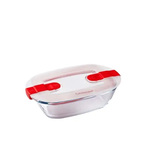 Produktbild: Pyrex 216PH00 Cook&Heat Cook & Heat rechteckig glas Frischhaltedose mit Deckel, weiß