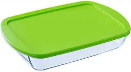 Produktbild: Pyrex FTE RECT PX Ofenform, 40 x 27 cm, 4,5 l, aus Borosilikatglas, Grün