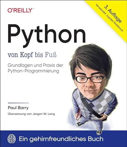 Produktbild: Python von Kopf bis Fuß: Grundlagen und Praxis der Python-Programmierung