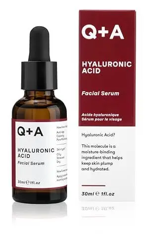Produktbild: Q+A Hyaluronsäure Serum. Ein äußerst feuchtigkeitsspendendes gesichtsserum für gesunde und pralle Haut. 30 ml