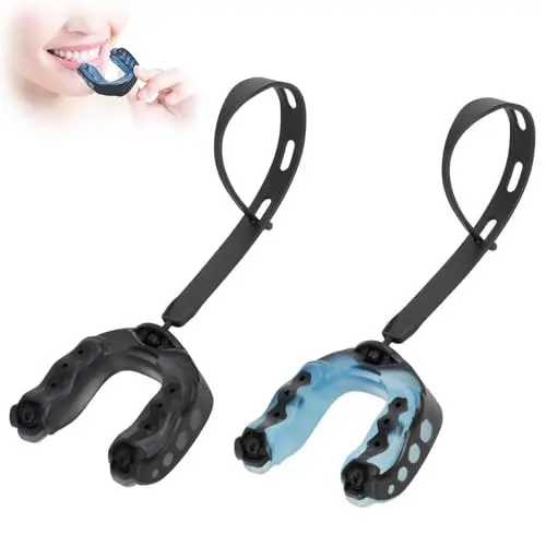 Produktbild: Qaestuan 2 Stück Mundschutz, Sport Zahnschutz Leicht Anpassbar, Mundschutz für Herren & Damen, Ideale Atmung, Moldable Mouthguard für Rugby Boxen Kampfsport Hockey MMA Taekwondo (Schwarz und Blau)