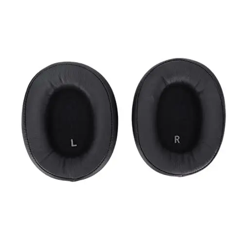Produktbild: QANYEGN Kopfhörer-Ohrpolster, Ersatz-Protein-Leder-Headset-Ohrpolster, Kopfhörer-Ohrpolster-Reparaturteile für ATH SR9 ATH DSR9BT ATH WS990BT Kopfhörer