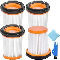 Produktbild: QAQGEAR Ersatzfilter für Shark ION W1 Handstaubsauger für Shark ION WV200EU, WV201, WV205, WV220, WV251EU. Vergleichsteil XHFWV200 (4 Stück Wandvac Filter mit Reinigungsbürste, Lappen)