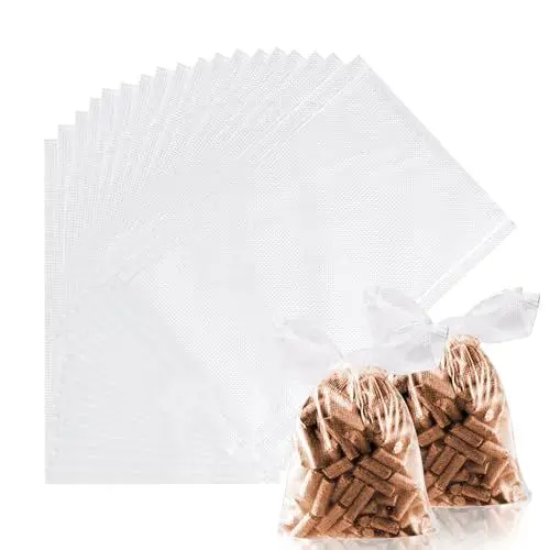 Produktbild: Qaziuy 100 Stück PVA Beutel Angeln,PVA Beutelen Karpfenangeln, PVA Wasserlöslich Baits Bag PVA Bags Köder Beutel für Karpfenköder Dissolving Schnell Lure Taschen(7 x 10cm)