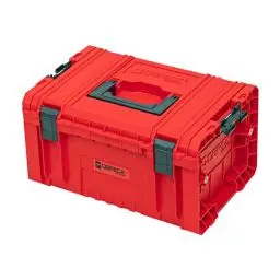 Produktbild: Qbrick System Pro 2.0 Ultra HD Werkzeugkoffer Werkzeugkasten Werkzeugbox aus Kunstoff Werkzeugkiste mit Klemmverschlüssen Toolbox Organizer Für Werkstatt Rot 45 x 26 x 24 cm