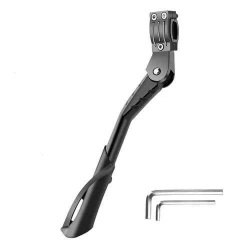 Produktbild: Qcdou Fahrradständer 24-29 Zoll, Höhenverstellbar Seitenständer, Fahrradständer Aluminiumlegierung, Stabil Gepunktete rutschfeste gummifüße Bike Stand, für Mountainbike/Trekkingrad/Cityrad