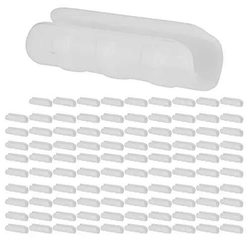 Produktbild: Qcwwy 100 Stück Gewächshausrahmen-Rohrschelle, Klemme, Gartenfolie, Sonnenschirm, Netz, Befestigungsklemme, Anschluss, Gartengebäude, Rohrschelle (20 weiß)