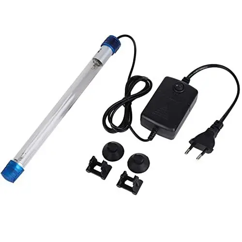 Produktbild: Qcwwy Aquariumlampe, Aquarium UV-Sterilisator Tauchbare UV-Licht-Algen-Bakterien-Tötungslampe wasserdichte Saubere Lampe Aquarium-Licht Wassersaubere Klare Lampe für Aquarien (7W)