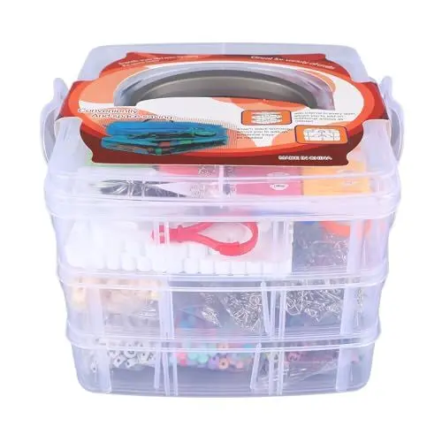 Produktbild: Qcwwy Bastelmaterialien, Kräftige Farben, in Einer Box Verpackt, Schmuckherstellungszubehör für Familien, Anfänger, Armbandherstellungsset