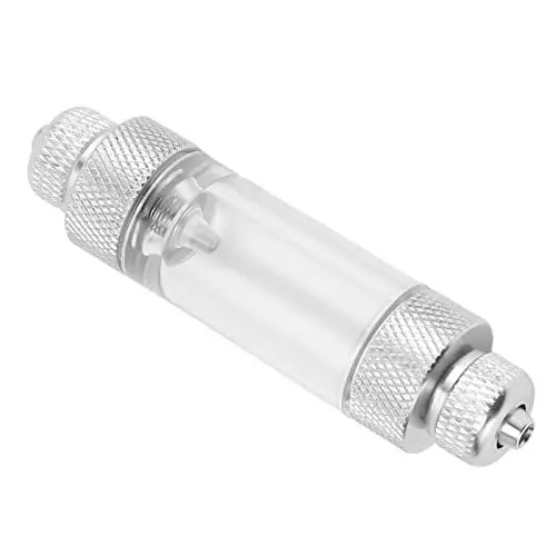 Produktbild: Qcwwy CO2-Blasenzähler, Zählen von Aluminiumlegierung, CO2-Regler für Aquarium, Wasserpflanze, CO2-Blasenzähler, Verhindert die Rückkehr, Genau für Fische (Doppelkopf 82 x 20 mm/ 3,2 x 0,79 Zoll)