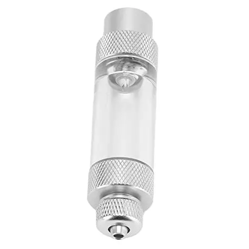 Produktbild: CO2-Blasenzähler, Zählen von Aluminiumlegierung, CO2-Regler für Aquarium, Wasserpflanze, CO2-Blasenzähler, Verhindert die Rückkehr, Genau für Fische (Einzelkopf 80 x 20 mm/3,14 x 0,79 Zoll)