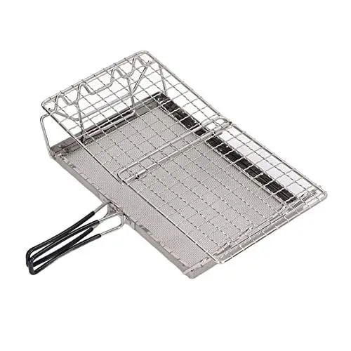 Produktbild: Faltbarer Camp Stove Toaster für Wandern Camping Angel Picknick, Edelstahl Outdoor Toaster Rack Brot Toaster Halter Rack für BBQ Party