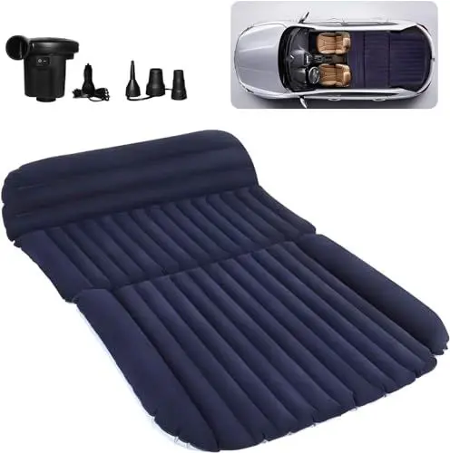 Produktbild: QDH Auto Matratze SUV Luftmatratzen Camping Aufblasbare Matratze Aufblasbares Bett für den Auto-Rücksitz-Dickere Luftbett für Reisen Camping Outdoor Aktivitäten