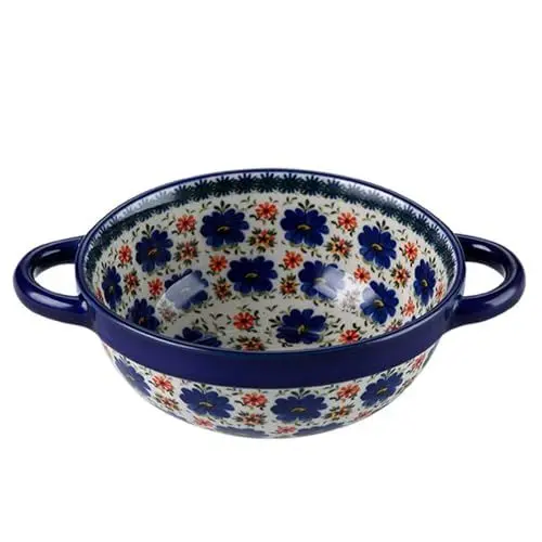 Produktbild: Qeeadeea Suppenschüssel Mit Henkel, Ramen Schüssel Porzellan, Chinesische Nudeln Schüssel, Keramik Geschirr, Keramik Geschirr Bunt-Orchidee-700ml, 25oz