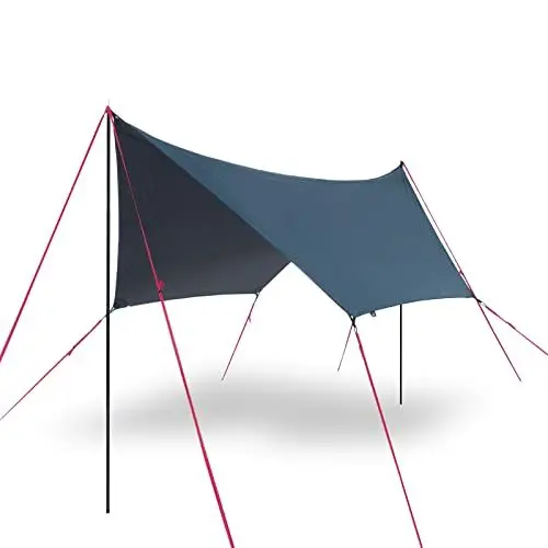 Produktbild: qeedo Adventure Tarp Sonnensegel, Trekking Tarp Ultraleicht, robust, wasserdicht, 3,6 x 3,1 m