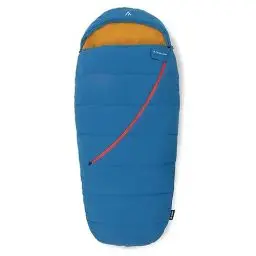 Produktbild: qeedo Buddy Junior Camping Kinderschlafsack - Mumienschlafsack für Frühjahr, Sommer & Herbst - weicher Outdoor-Schlafsack in Eiform für Jungs & Mädchen, 165x80 cm (LxB), mit komprimiertem Packsack