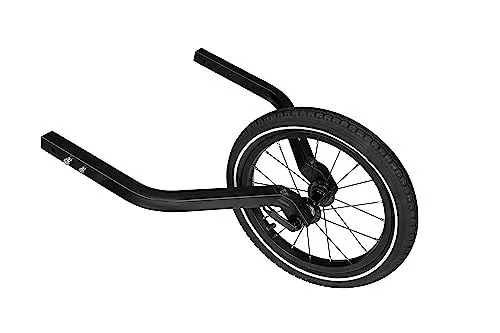 Produktbild: QERIDOO 35,6 cm (14 Zoll) Joggewheel für Two-Seater, Zubehör für Stühle/Kinderwagen, Unisex, Schwarz (schwarz), Einheitsgröße