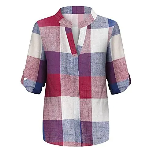 Produktbild: QHDDP Slim Fit Cos Pullover Flauschiger Pullover Damen T Shirt Damen Winterpullover Damen Roter Pullover Damen Pullover Damen Weihnachten Hoodie Partner Pullover Roter (4-Violett, M)