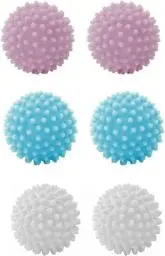 Produktbild: QHFlashbuy Trocknerbälle 6 Stück Waschkugel für Waschmaschine,Wiederverwendbare Dryer Balls Trockner Ball für Heim Kleidung Reinigung