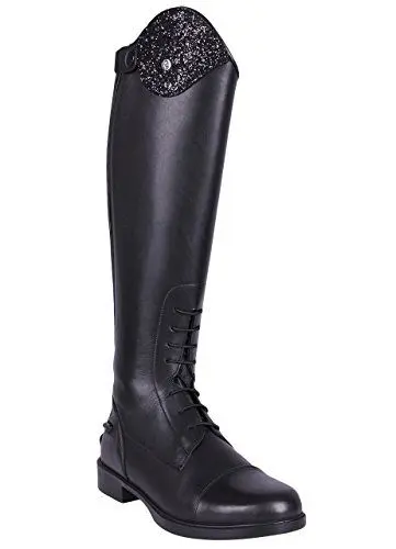 Produktbild: Reitstiefel Kinder Romy Junior | Gr. 32-40 | Einfach anzupassen | Angenehmes Tragen | Atmungsaktiv (37, Schwarz)