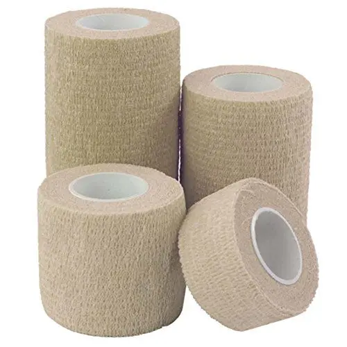 Produktbild: QiGui 4 Rollen Cohesive Bandage Selbsthaftende Bandage Haftbandage Verband Fixierverband elastische Binde Sport- Bandage Pflasterverband Fingerpflaster 1