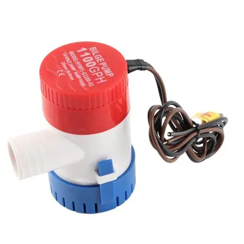 Produktbild: Qiilu Bilgenpumpe, 1100GPH DC Zubehör G1100-01 Tauchboot Bilgenwasserpumpe 12V 24V Marine Elektrische Bilgenpumpe für Teiche, Pools, Spas Silent, Boot Caravan RV Tauchboot(12V DC)