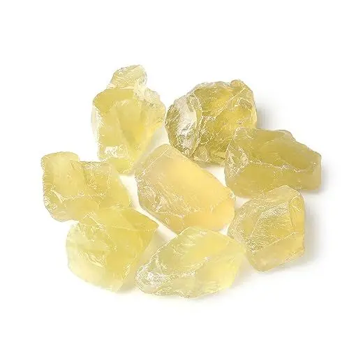 Produktbild: QINJIEJIE 100% Großes Citrin Rohsteine Premium Wassersteine Kristalle Steine 4 Stück Natursteine Heilsteine set 2