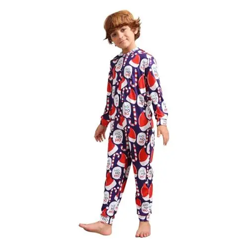Produktbild: QINQNC Damen Herren Kinder Kuschelig Matching Kinderkleidung Familie passende Rentier Eltern Kind Kleidung Damen Herren Paare Weihnachten Einteiler Two (Blue, 5-6Y)