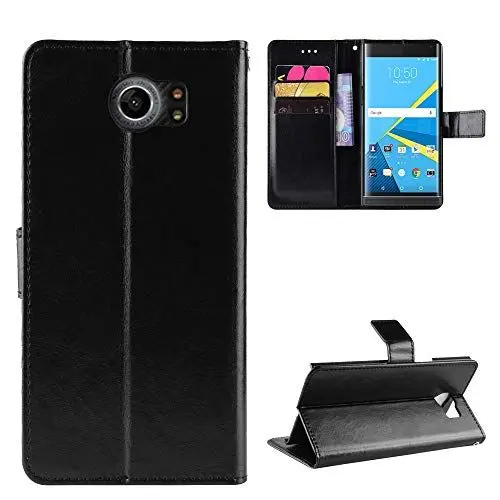 Produktbild: QiongniAN Hülle für BlackBerry Priv Hülle Leder,Hülle für BlackBerry Priv STV100-1 STV100-2 STV100-3 STV100-4 Hülle Schutzhülle Case Cover Black
