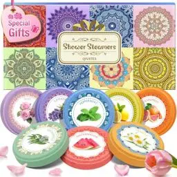 Produktbild: Qivatex Geschenke für Frauen Duschdampfer Aromatherapie 8 Stück, Geschenke für Sie, Mama, Frau, Teenager, Badebomben SPA Geburtstag Adventskalender Füllung 2025