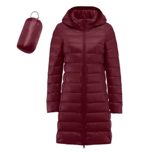 Produktbild: Qixiu damen jacke winter, mantel lang, schwarze jacke damen winter, winterjacke teenager mädchen, frauen mantel, mäntel frauen, daunenmantel lang, damen-steppmäntel, damen-winterjacken, frauenmantel
