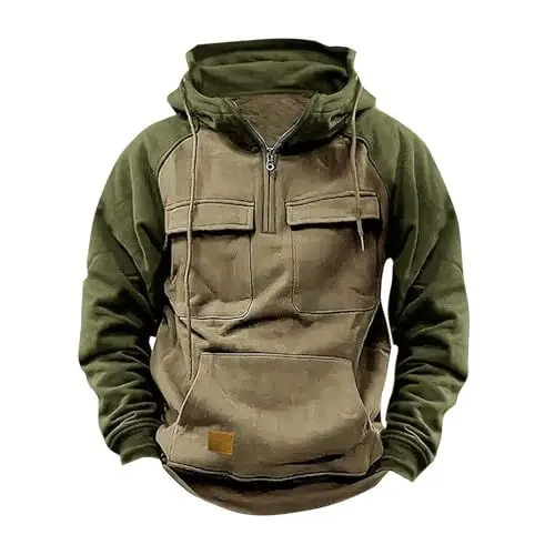Produktbild: Qixiu männer Winterjacke,Winterjacke Herren kariert,Herren Anorak Winter,Herren Sweatshirt Ohne Kapuze,mäntel Herren Sale,Winterjacke Leder Herren,Steppjacke Herren Winter warm,Hoodie Herren