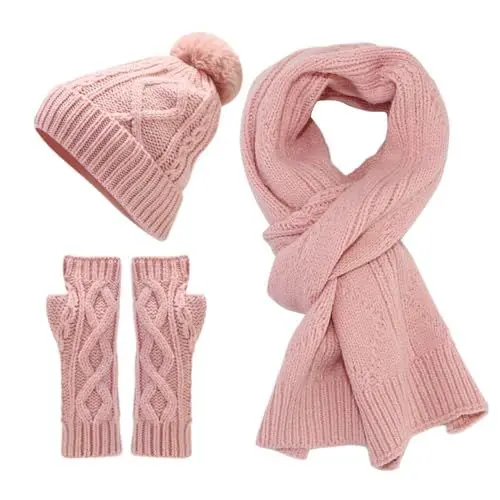 Produktbild: Qixiu schal Damen Winter,schal mütze Set Damen,Kaschmir schal reduziert,schal Damen Kaschmir,damenschal Winter,Sweater Scarf,kaschmirschal Damen,schal Hund,schal mütze Set