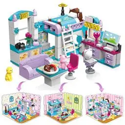 Produktbild: QLT 3 in 1 Traum Friends Haus Bausets für Mädchen 6-12,Kreative 194 Teile Freunde Spiel ideas Haus STEM Spielzeug für Mädchen Kinder Alter 6-12（Kompatibel Mit lego friends）