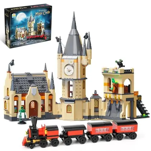 Produktbild: QLT Magic Harry Castle Klemmbausteine Bausteine，Kompatibel Mit Lego Harry Ideas Magic Castle Architecture für Potter Fans Jungen und Erwachsene ab 8-16+（868PCS）