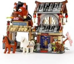 Produktbild: QLT Japan Straßenansicht Postamt Haus Shop Mini Bausteine, MOC Creative STEM Japanisch Toys Friends mädchen 6-12 Model Set, 997 PCS Klemmbausteine Gift (Nicht Kompatibel Mit Gängigen Marken)