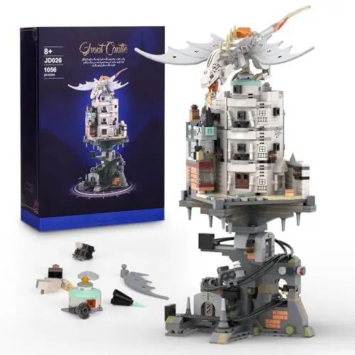 Produktbild: QLT QIAOLETONG Ideas Harry Castle Potter Zauberbank-Bauset Klemmbausteine Bausteine?Architecture für Potter Fans Jungen und Erwachsene ab 8-16+(1056 PCS)