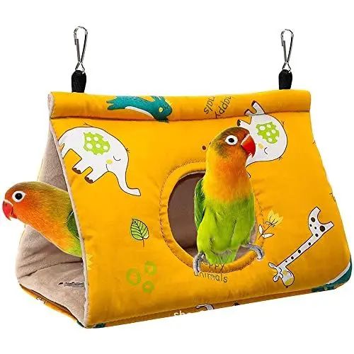 Produktbild: Winter Warmes Vogelnest Haus, Hütten Käfig Plüsch, Winter Warmes Nester für Vogelkäfige, Winter Papagei Vogelhaus Mit Rundem Loch, für Graukakadu, Graupapagei, Mittelgroße Und Große Papageien