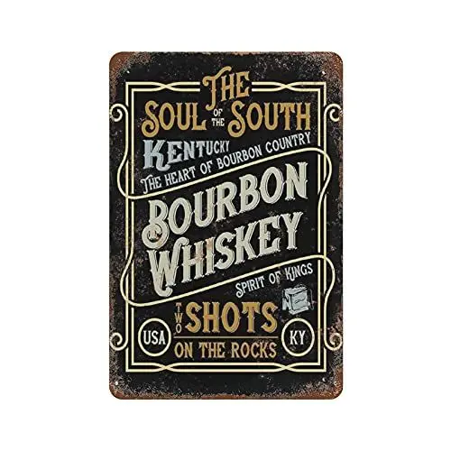 Produktbild: QQIAEJIA Kentucky Bourbon Whiskey.jpg Retro-Metall-Eisen-Malerei-Blechschild-Wand-Dekor-Plakat-Aluminium-Plakette 11.8