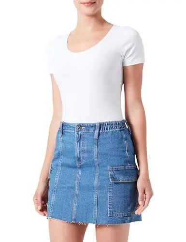Produktbild: QS Damen 2144436 Jeansrock, Blau, 36