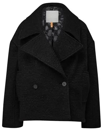 Produktbild: QS Oversized Cabanjacke aus Bouclé schwarz M