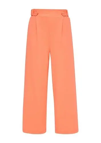 Produktbild: QS Damen 2151352 Hose 7/8 Wide Leg, orange 2347, 44