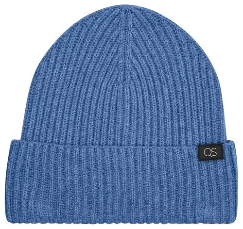 Produktbild: QS Herren 2159294 Strickmütze mit Umschlag und Label Patch, 5445, Einheitsgröße