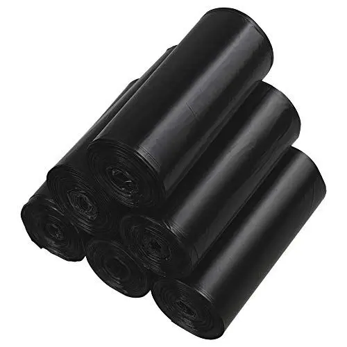 Produktbild: Qshape 10 Liter Müllbeutel Mülltüten Abfallsäcke Mülltüte Schwarz, 6 Rollen, 25 Beutel pro Rolle