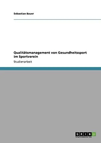 Produktbild: Qualitätsmanagement von Gesundheitssport im Sportverein