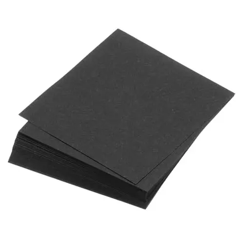 Produktbild: QUARKZMAN 100 Blatt Origami-Papier beidseitig schwarz 7,5 x 7,5 cm 70 g/m² quadratisches Faltblatt für Kunsthandwerk, Anfänger, Geschenkdekoration